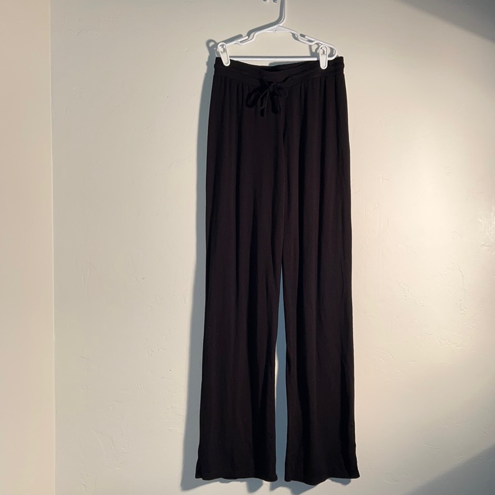 Brandy Melville draw string cotton black pants